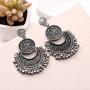 Rinhoo Vintage Retro Ethnic Bohemian Style Fringes and Floral Tassels Brocade Lotus Mexico Gypsy Drop Dangle Earring Women Girls Jewelry
