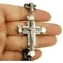 LOLIAS 5MM Stainless Steel Cross Pendant Necklace Men Byzantine Chain Necklace 22-30 Inches LOLIAS 5MM Stainless Steel Cross Pendant Necklace Men Byzantine Chain Necklace 22-30 Inches