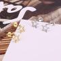Tiny Cartilage S925 Sterling Silver Stud Earrings for Women Men Girls Geometric Minimalist Small Tragus Cute Huggie Piercing Studs Post Jewelry Gifts for Birthday Bff Daughter