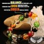 EagleWings 2-Piece 5 Elements Prosperity Feng Shui Mantra Bracelets 10mm and 12mm with Gift Boxes | Yin-Yang | Attracts Love, Wealth, Luck, Health, Blessings & Protection | for Men Women & Kids