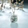 Santuzza 925 Sterling Silver Delicate Cherry Tree Pendants Shiny White Cubic Zirconia Jewelry (Pink/Green)