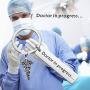CENWA Med Student Keychain Dr. in Progress Humor Ideas for Doctor Graduation Gift Whitecoat Ceremony, New Doctor, Future Dr