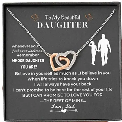 LOTUS-A Daughter Necklace from Dad - Daughter Gifts from Dad Father Daughter Gifts to My Daughter from Dad Christmas Daughter Gift Birthday Daughter Gift LOTUS-A Daughter Necklace from Dad - Daughter Gifts from Dad Father Daughter Gifts to My Daughter from Dad Christmas Daughter Gift Birthday Daughter Gift