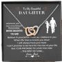 LOTUS-A Daughter Necklace from Dad - Daughter Gifts from Dad Father Daughter Gifts to My Daughter from Dad Christmas Daughter Gift Birthday Daughter Gift