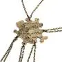 5 Pcs Vintage Best Friends Necklace Antique Brass Puzzle Pendant Set for Friends BFF Friendship Necklace