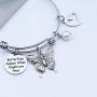 Memorial Butterfly Bracelet Butterflies Appear When Angels are Near Butterfly Lover Gift Loss of Love One Gift
