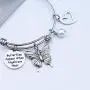 Memorial Butterfly Bracelet Butterflies Appear When Angels are Near Butterfly Lover Gift Loss of Love One Gift