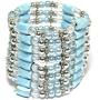 AnsonsImages 37'' Inches Long Magnetic Wrap Necklace Choker Bracelet Anklet Lariat Baby Blue