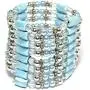 AnsonsImages 37'' Inches Long Magnetic Wrap Necklace Choker Bracelet Anklet Lariat Baby Blue AnsonsImages 37'' Inches Long Magnetic Wrap Necklace Choker Bracelet Anklet Lariat Baby Blue