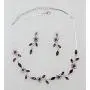Faship Gorgeous Rhinestone Crystal Floral Necklace Earrings Set Faship Gorgeous Rhinestone Crystal Floral Necklace Earrings Set