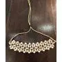 Saissa Kundan Pearl Choker Indian Necklace Earrings Jewelry Set for Girls and Women