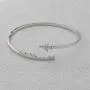 BAUNA World Travel Airplane Bracelet Pilot Gift Open Cuff Bangle Bracelet Aviation Jewelry Flight Attendant Gift