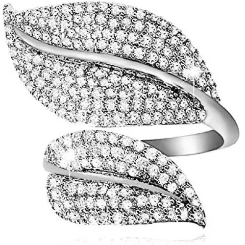 MOROTOLE 18K Gold Silver Plated Adjustable Open Rings Cubic Zirconia Wedding Band Stackable Eternity Couple Ring MOROTOLE 18K Gold Silver Plated Adjustable Open Rings Cubic Zirconia Wedding Band Stackable Eternity Couple Ring