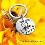 BEKECH Honey Bee Keychain The Bee Whisperer Keychain Bee Jewelry Bee Gifts for Bee Lovers,Beekeepers and Hive Owner
