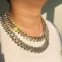 GOLD IDEA JEWELRY Stylish 19MM Baguette CZ Cuban Link Chain -14k Gold Plated /White Gold Plated Bling Bling Hip Hop Iced Out Cuban Necklace and Bracelet Men Women