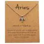 Zodiac Sign Necklace CZ Horoscope Zodiac 12 Constellation Pendant Necklace Birthday Gift for Women Astrology Jewelry