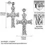 Sterling Silver Adjudtable Celtic Knot Ring Women Men Unisex Celtic Trinity Knot Dangle Earrings Irish Amulet Jewelry Christmas