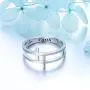 Inspirational Jewelry Sterling Silver Engraved Faith Double Cross Ring Christian Fashion Band Ring for Women Mother, Size 5-10 Inspirational Jewelry Sterling Silver Engraved Faith Double Cross Ring Christian Fashion Band Ring for Women Mother, Size 5-10