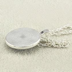 FM FM42 Starry Night Vincent Van Gogh Round Pendant Necklace with 26'' Rolo Chain (4 Styles)
