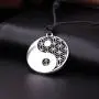 Yin Yang Taoist Symbol of Balance Pendant Necklace Adjustable Rope Necklace for Men and Women Yin Yang Taoist Symbol of Balance Pendant Necklace Adjustable Rope Necklace for Men and Women