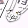 starchenie BFF Best Friend Necklaces for 2/3/4 Girls Fashion Rhinestone Crystal Puzzle Couples Friendship Pendant Necklaces