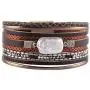 GelConnie Baroque Pearl Leather Cuff Bracelet Multi Strand Wrap Bracelets Magnetic Bohemian Bracelet for Women, Wife, Sister