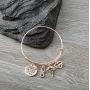 Luvalti Charm Bracelet Adjustable Bangle Gift for Women Girl Sister Mother Friends Bangle Bracelet Engraved She Believed she Could so she did Inspirational Jewelry, for Christmas Day, Thanksgiving Day