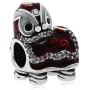 Animal Charms Chinese Lion Dance Charm 925 Sterling Silver Bead for European 3mm Bracelet Jewelry