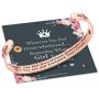 Whenever You Feel Overwhelmed Remember Whose Straighten Your Crown Bracelet, Engraved Inspirational Bracelets Personalized Gift for Mom, Daughter, Granddaughter, Sister, Best Friend, Girls and Women
