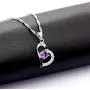 Uloveido White Gold Plated Arrow Heart Pendant Necklace for Women Girls with Purple White Cubic Zirconia N662 Uloveido White Gold Plated Arrow Heart Pendant Necklace for Women Girls with Purple White Cubic Zirconia N662