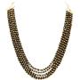 Sansar India Five Layer Beads Multistrand Indian Necklace Jewelry for Girls and Women