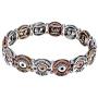 PammyJ Western Tri-Tone Faux 12 Gauge Shotgun Shell Stretch Bracelet