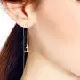 Contemporary Nautical Anchor .925 Sterling Silver Thread Slide Earrings Contemporary Nautical Anchor .925 Sterling Silver Thread Slide Earrings