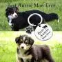 BLEOUK Australian Shepherd Keychain Aussie Gift Aussie Dog Mom Best Australian Shepherd Mother Dog Paw Print for Australian Shepherd Owners Lovers BLEOUK Australian Shepherd Keychain Aussie Gift Aussie Dog Mom Best Australian Shepherd Mother Dog Paw Print for Australian Shepherd Owners Lovers