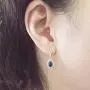 Dazzlingrock Collection 14K Each 7X5 MM Pear Gemstone & Round White Diamond Ladies Halo Teardrop Dangling Drop Earrings, White Gold Dazzlingrock Collection 14K Each 7X5 MM Pear Gemstone & Round White Diamond Ladies Halo Teardrop Dangling Drop Earrings, White Gold