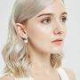 ORAZIO Pearl Earrings For Women Pearl Drop Earrings Sets Big Small Pearl Earrings Womens White Pearl Earrings