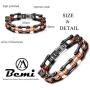 BEMI Cool Style Gothic 10MM Wide Bike Motorcycle Chain Polished Stainless Steel Link Bracelet for Men
