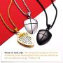 FaithHeart Shield of Faith Ephesians 6:16-17/Ephesians 6:10 Pendant Necklace Stainless Steel Joshua 1:9 Cross Amulet Necklace, Customize Available (Send Brand Box)