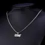 U7 Christian Jewelry 18K Gold Plated Jesus Piece Love Necklace Cubic Zirconia I Love Jesus Pendant