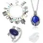 PPX The Vampire Diaries Daywalking Katherine Necklace Pendant Charm Necklace-Royal Blue and Elena Sapphire Crystal Daylight Ring Silver Ring and Bracelet Movie Jewelry Set with Storage Box PPX The Vampire Diaries Daywalking Katherine Necklace Pendant Charm Necklace-Royal Blue and Elena Sapphire Crystal Daylight Ring Silver Ring and Bracelet Movie Jewelry Set with Storage Box
