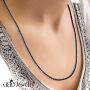 555Jewelry Stainless Steel Hypoallergenic Twisted Singapore Rope Chain Necklace