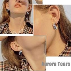 Aurora Tears Elephant Jewelry Women 925 Sterling Silver Earrings/Rings Crystal Cubic Zirconia Jewelry