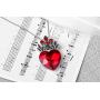 FRTTVM Evie Red Heart Necklace Descendants Princess Costume Queen of Hearts Fan Jewelry for Girls Teens Halloween Parties