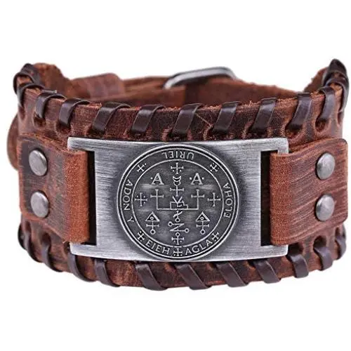fishhook The Sigil of The Archangel Uriel Fire of God Talisman for Purity Love and Power Leather Bracelet fishhook The Sigil of The Archangel Uriel Fire of God Talisman for Purity Love and Power Leather Bracelet