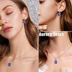 Aurora Tears Tutrle Jewelry 925 Sterling Silver Women Sea Animal Turtle Necklace/Earring/Ring/Bracelet Crystal Cubic Zirconia Jewelry