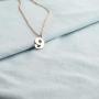 ENSIANTH Lucky Number Necklace Stainless Steel Pendant Necklace Birthday Gift Rose Gold Necklace Number 0-9