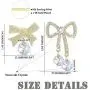 Sllaiss Asymmetric Bow Dangle Aurora Crystals Earrings for Women Made with Swarovski Cute Fashion 14K Gold Plated Mothers Day Jewelry Gift Sllaiss Asymmetric Bow Dangle Aurora Crystals Earrings for Women Made with Swarovski Cute Fashion 14K Gold Plated Mothers Day Jewelry Gift