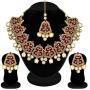 Aheli Fancy Indian Wedding Wear Enamel Necklace Earrings Set Ethnic Traditional Fashion Jewelry for Women