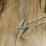 VNOX Vintage Antique Stainless Steel Lightning Bolt Pendant Necklace for Men Women,Free Chain 20 Inches VNOX Vintage Antique Stainless Steel Lightning Bolt Pendant Necklace for Men Women,Free Chain 20 Inches