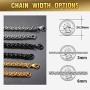 ChainsPro 3/6 mm Box/Wheat/Twist Rope Necklace, Replacement Chain for Pendant/Charm, 18-30 inches, 316L Stainless Steel/18K Gold Plated-Send Gift Box